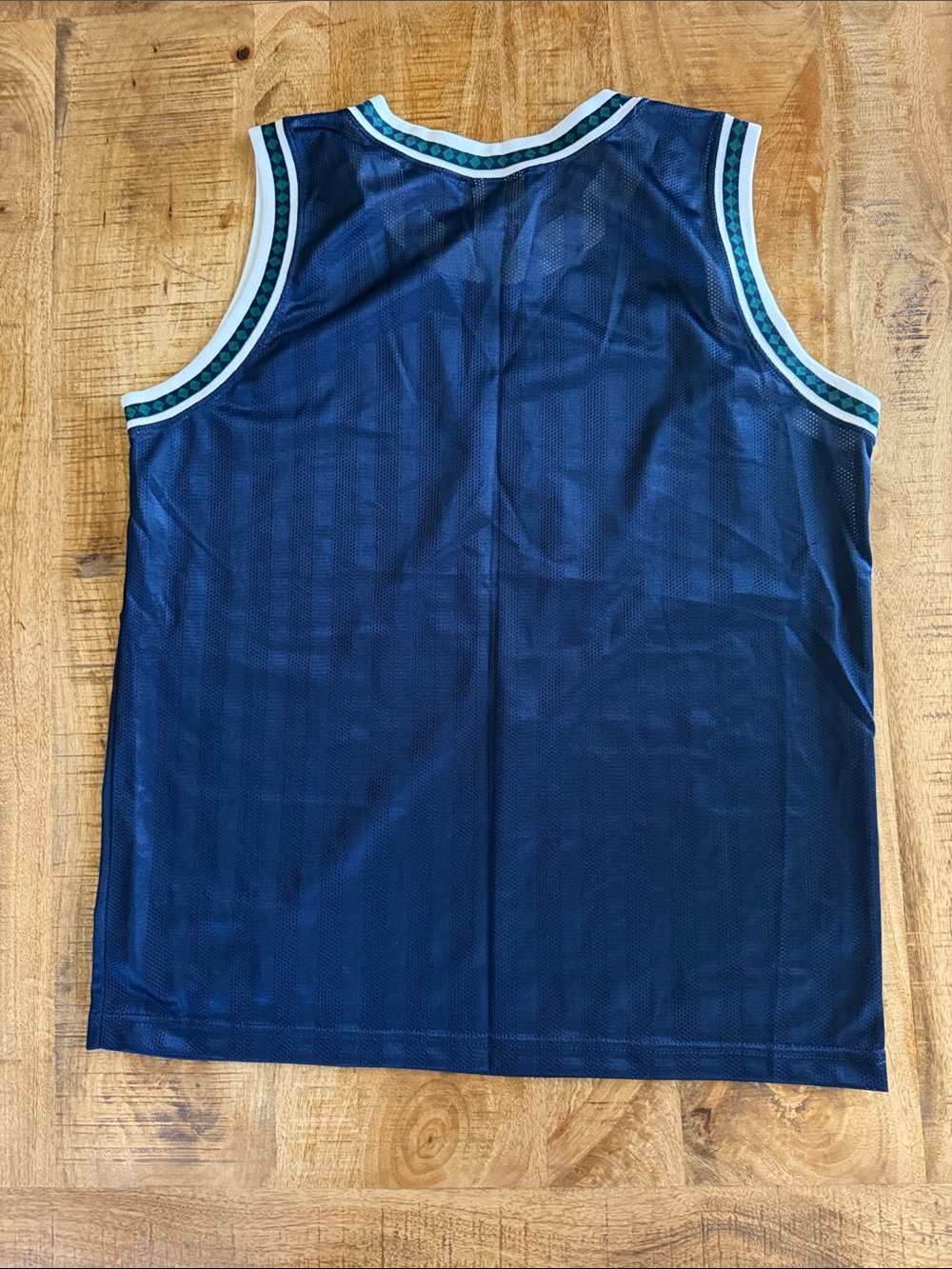 Wilson Navy Mesh Athletic Jersey with White & Teal Trim - Picture 4 of 4
